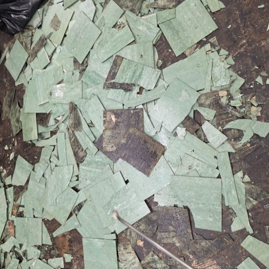 C2G Environmental during an asbestos tile abatement project